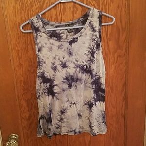 Blue Tie Dye Tank